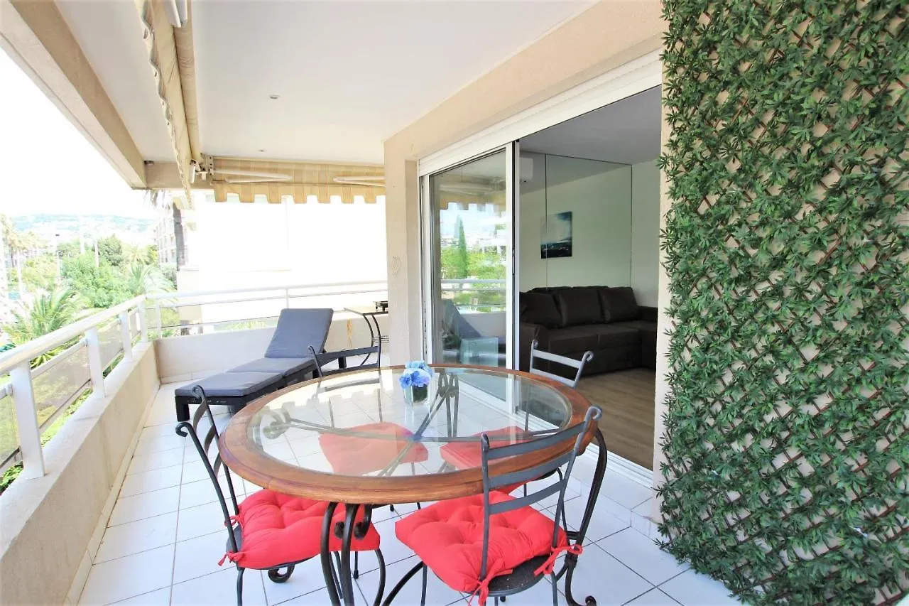 Appartement Climatise Bord De Mer Palm Beach Avec Grande Terrasse Cannes 0*,